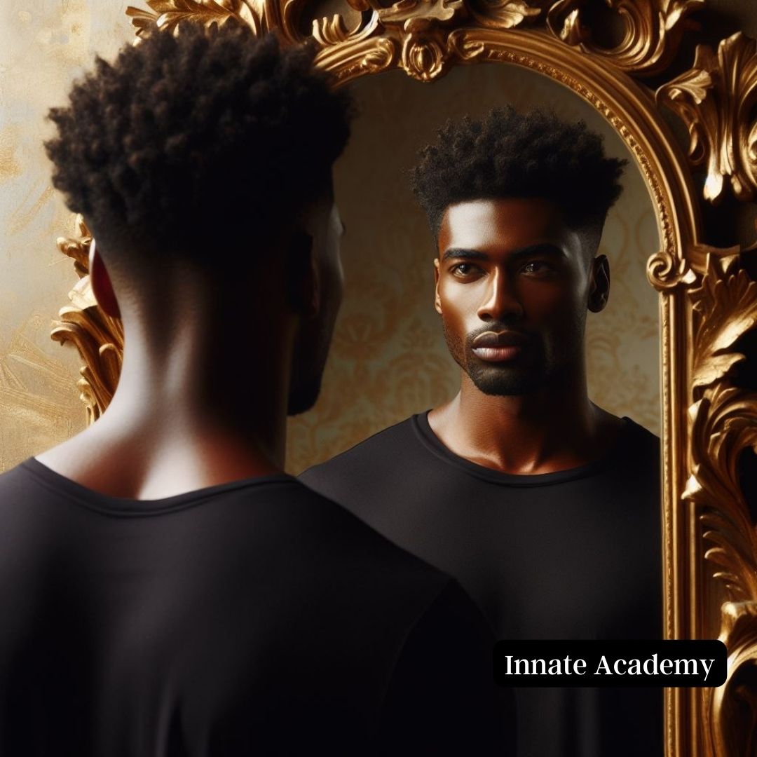 PSD-258: Black History Man in the Mirror Family Reunion Reflection | Photoshop Template 258