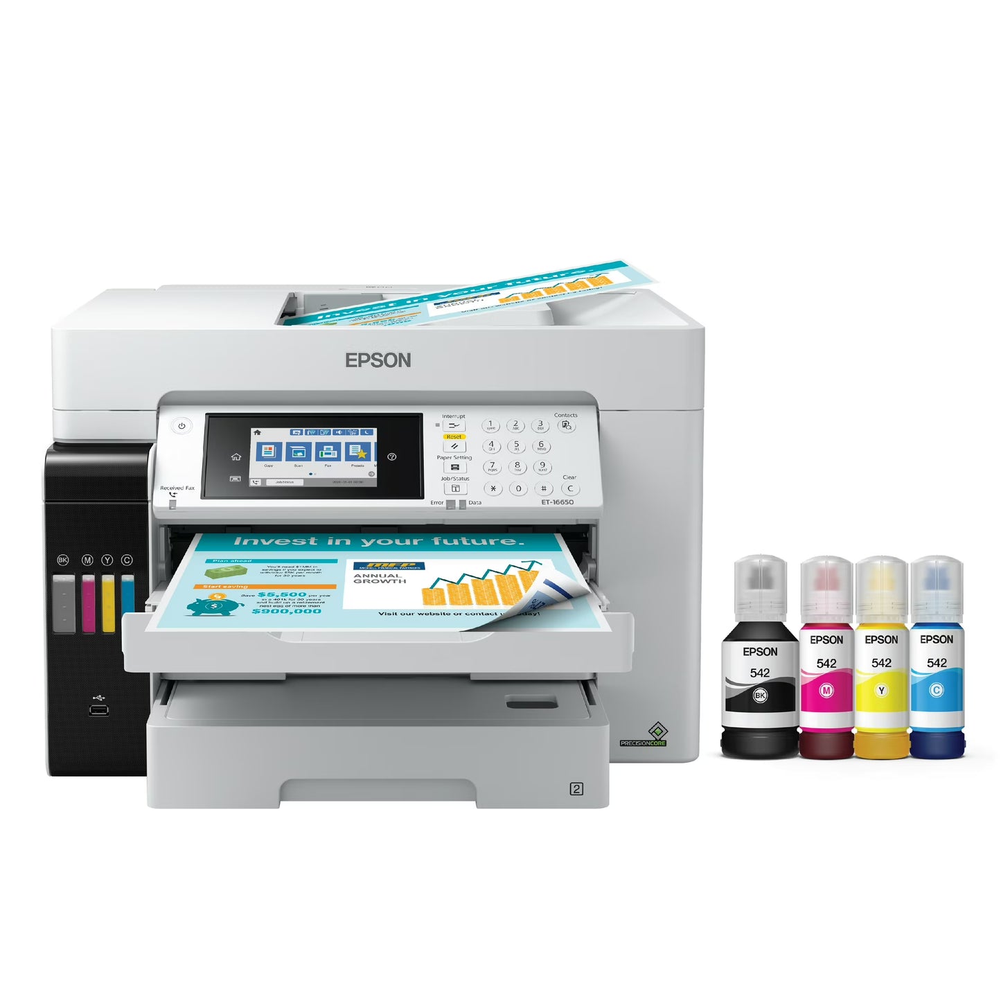 Epson EcoTank Pro ET-16650 New in Box – Sublimation Conversion Ready Wide-Format Printer for Stoles, Towels & Long/Roll Media