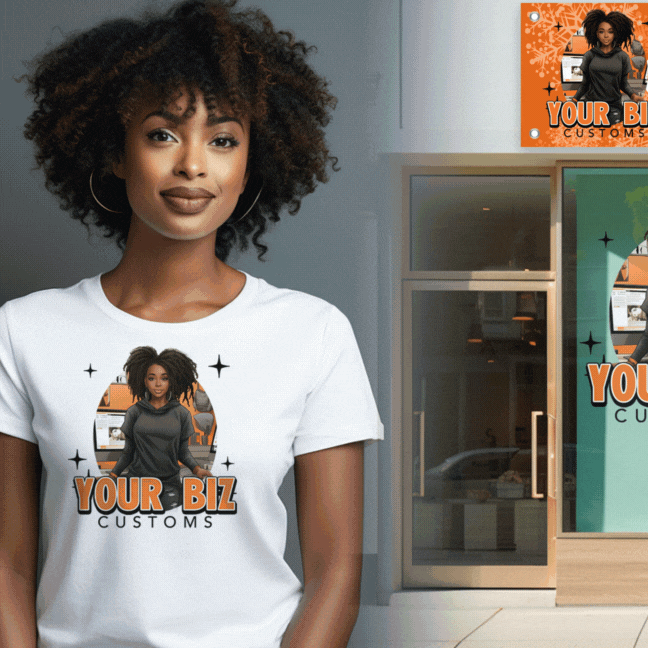 PSD-246 Business Logo Shopify Banner Hair Barber Realtor Plumber Retail All-Over Sublimation Photoshop Template