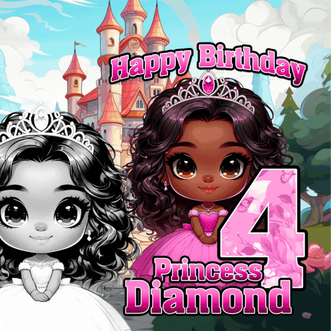 PSD-255: Coloring Book Cover Convert Chibi Cartoons to Coloring Page | Photoshop Template 255