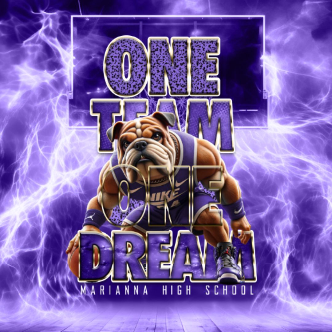 PSD-251 Basketball Mascot One Team One Dream 5-Minute Photoshop Template