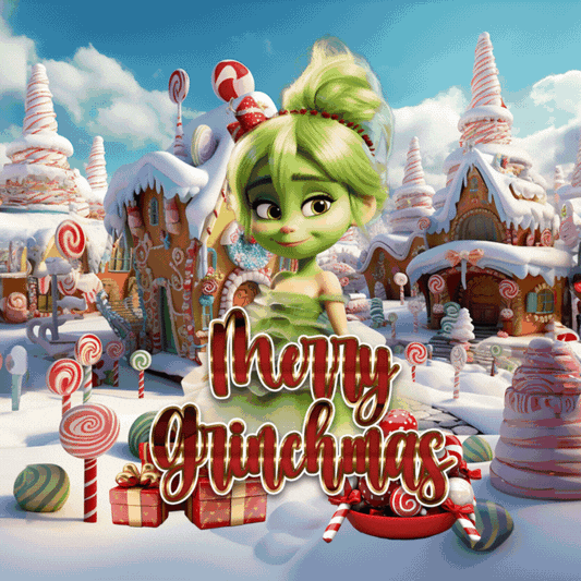 PSD-249 Winter Wonderland Grinchmas Photoshop PSD Template Design