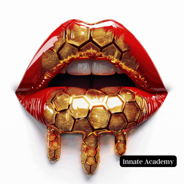 AI-033: Lips Design Pattern Drip Glitter Floral Tropical Midjourney Dall-E 3 Co-Work and Artwork Access | AI in Action 033