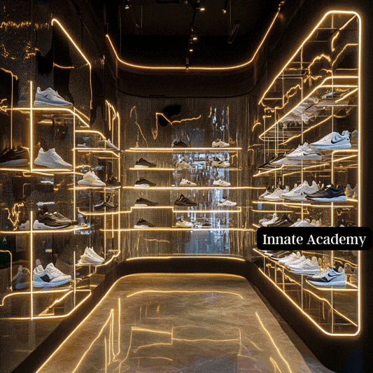 AI-058: Sneaker Ball Design Luxury Store Backdrop  Midjourney Co-Work and Artwork Access | AI in Action 058