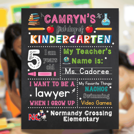 PSD-274: Back To School Sign | Photoshop Template 274