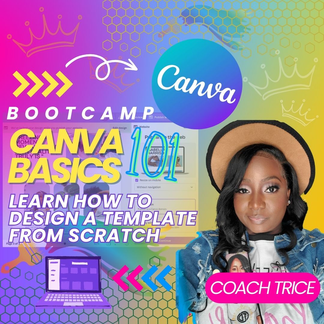 10/04 12PM EST CANV-101C:  Beginner Friendly Canva Design Class LIVE with Hands on Help