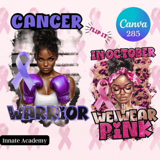 CANV-285: PinkTober Breast Cancer Awareness Template Design | Canva Template 285
