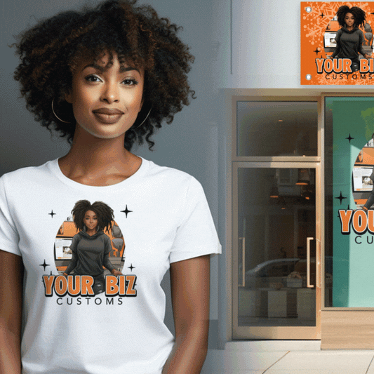 PSD-246 Business Logo Shopify Banner Hair Barber Realtor Plumber Retail All-Over Sublimation Photoshop Template