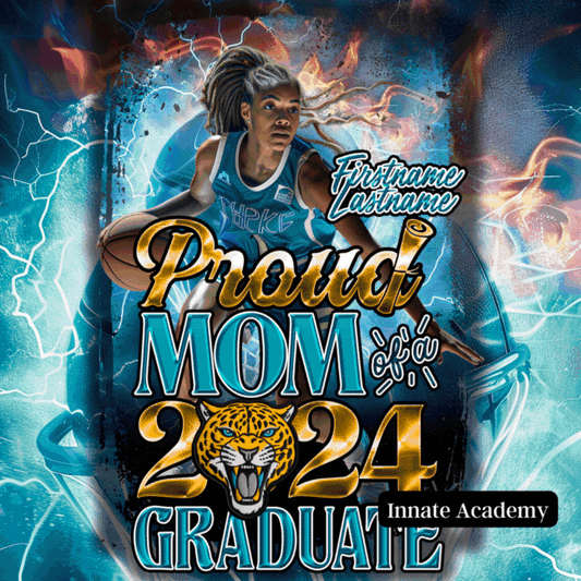 PSD-262: Graduation Proud Family Graduate Personalized School Team | Photoshop Template 262