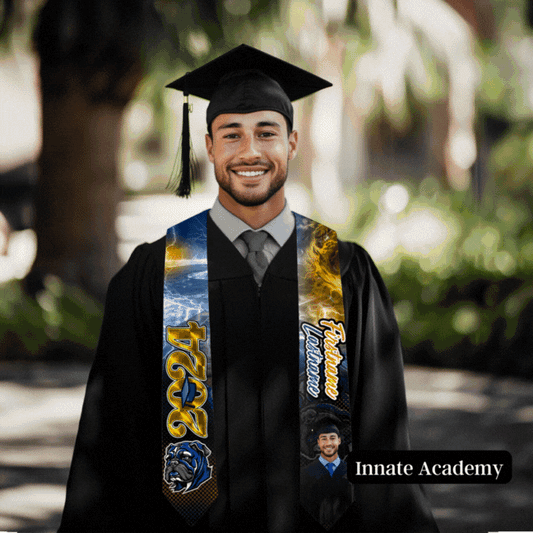 PSD-263: Make your own Model Mockups Using Midjourney AI and Sublimation Graduation Stoles | Photoshop Template 263