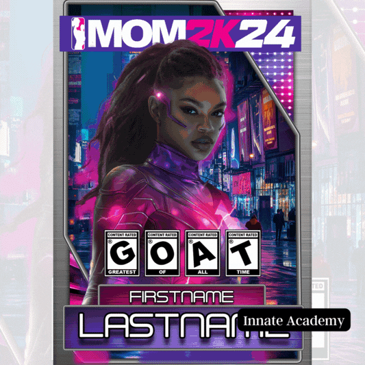 PSD-270: 2K24 Grad Mom Dad Superhero Movie Sports Card | Photoshop Template 270