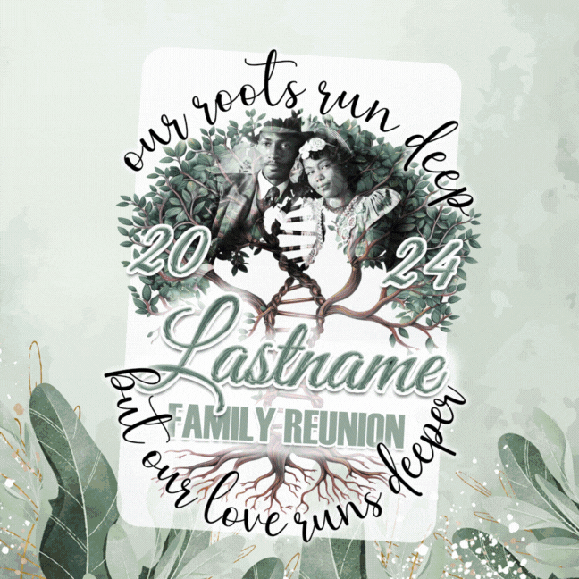 PSD-277: Family Tree Reunion | Photoshop Template 277