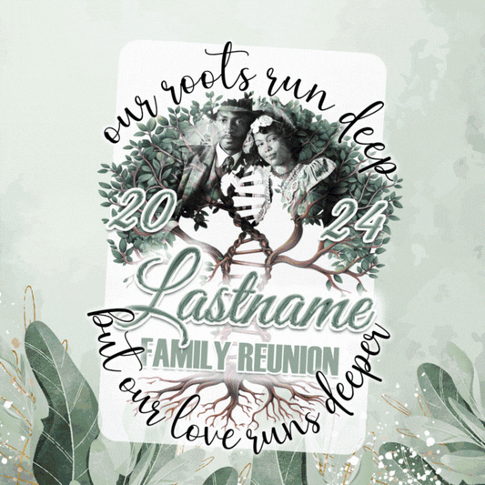 PSD-277: Family Tree Reunion | Photoshop Template 277