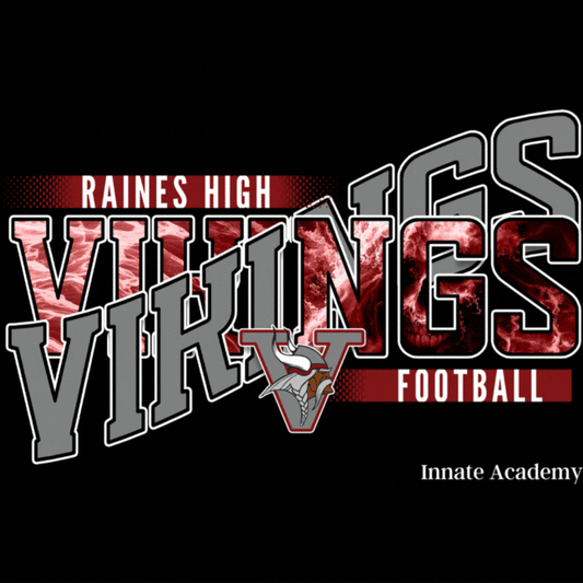 PSD-323: 08/06 8PM EST Custom Mascot Sports Team Trendy Text Outline Angle Wave Team Name Football Design Game Day | Photoshop Template 323