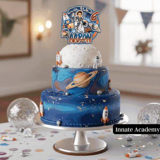 PSD-330: 10/01 8pm EST Kids Parties Cake Topper Easy-to-Flip Designs | Photoshop Template 330