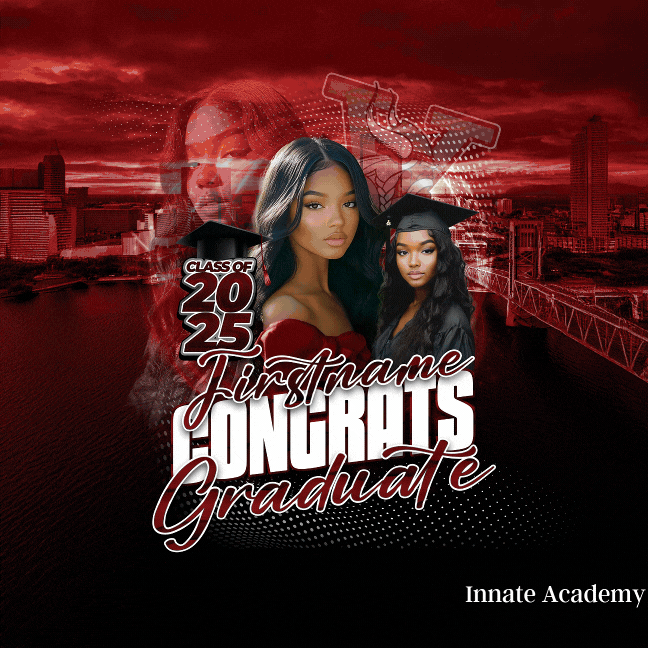 PSD-304: Graduation Photo Skyline High Energy Master Design | Photoshop Template 304