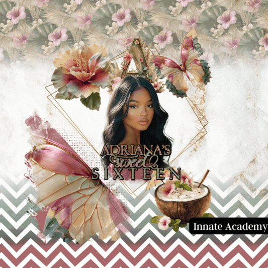 PSD-313 05/28 8PM EST: Elegant Event Design with Abstract Frame Patterns Accent Elements Photos Master Template | Photoshop Template 313