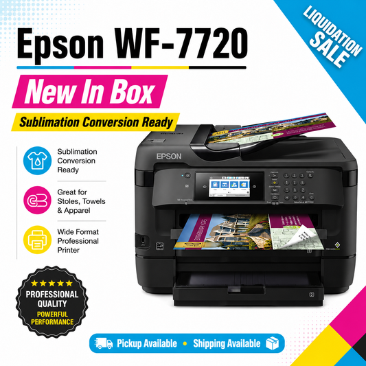 Epson WorkForce WF-7720 Wide-Format Printer – New in Box – Sublimation Conversion Ready