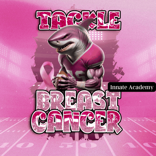 PSD-285: PinkTober Breast Cancer Awareness Football DTF Sublimation Template Design  | Photoshop Template 285