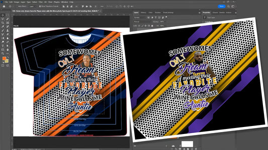 PSD-186 Some Only Dream Favorite Player Mine Calls Me Mom Photo Sports All-Over Sublimation Photoshop Template