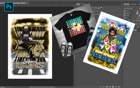 PSD-236 Trending Flipped Text All-Over Sublimation Photoshop Template