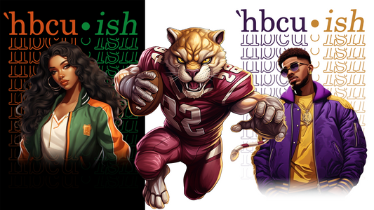 PSD-242 HBCU ish Sports College High School Team Blackish Sorority Fraternity All-Over Sublimation Photoshop Template